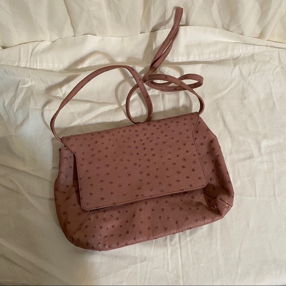 furla ostrich leather bag